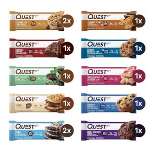 Quest Nutrition Ultimate Variety Pack Protein Bars, High Protein, Low Carb, Gluten Free, Keto Friendly, 12 Count