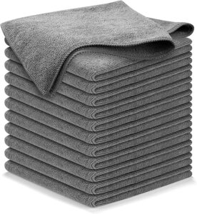 Microfiber Cleaning Cloth Grey - 12 packs 12.5"x12.5"